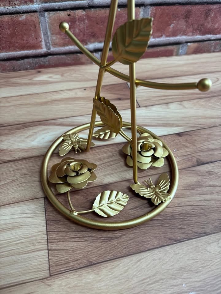 Gold Romany Rose Cup Tree Holder – Luxury Mug & Cup Display Stand