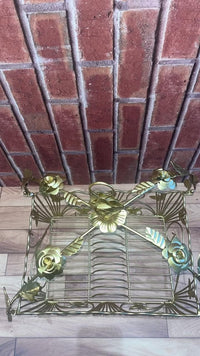 House of Romany – Luxury Gold Butterfly Dinner Set Display Stand