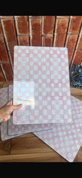 MacKenzie-Childs Pink Check Placemats (Set of 4)