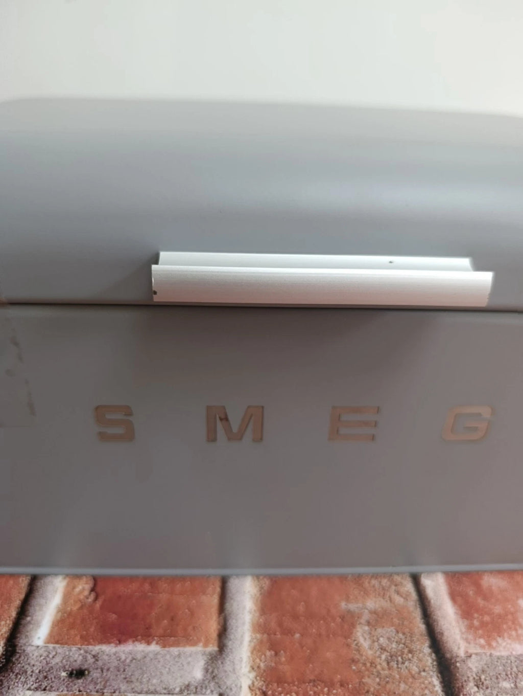 SMEG Old School 50s Retro Bread Bin Grey Kitchen Storage Box