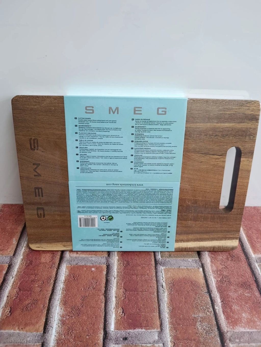 SMEG Wooden Cutting Chopping Board with Duarable Corrosion Resistance