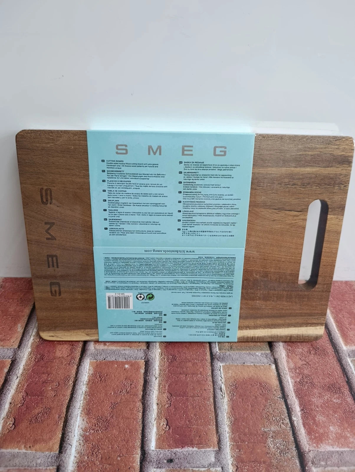 SMEG Wooden Cutting Chopping Board with Duarable Corrosion Resistance