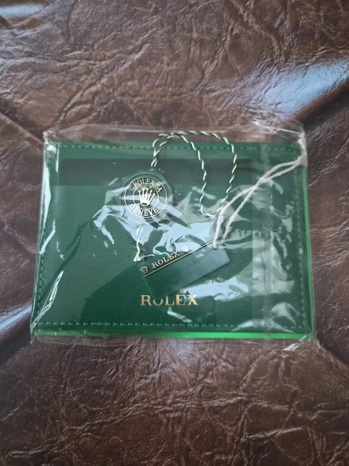 Rolex Green Booklet & Wallet Set Card Holder Tags Manual Accessories set