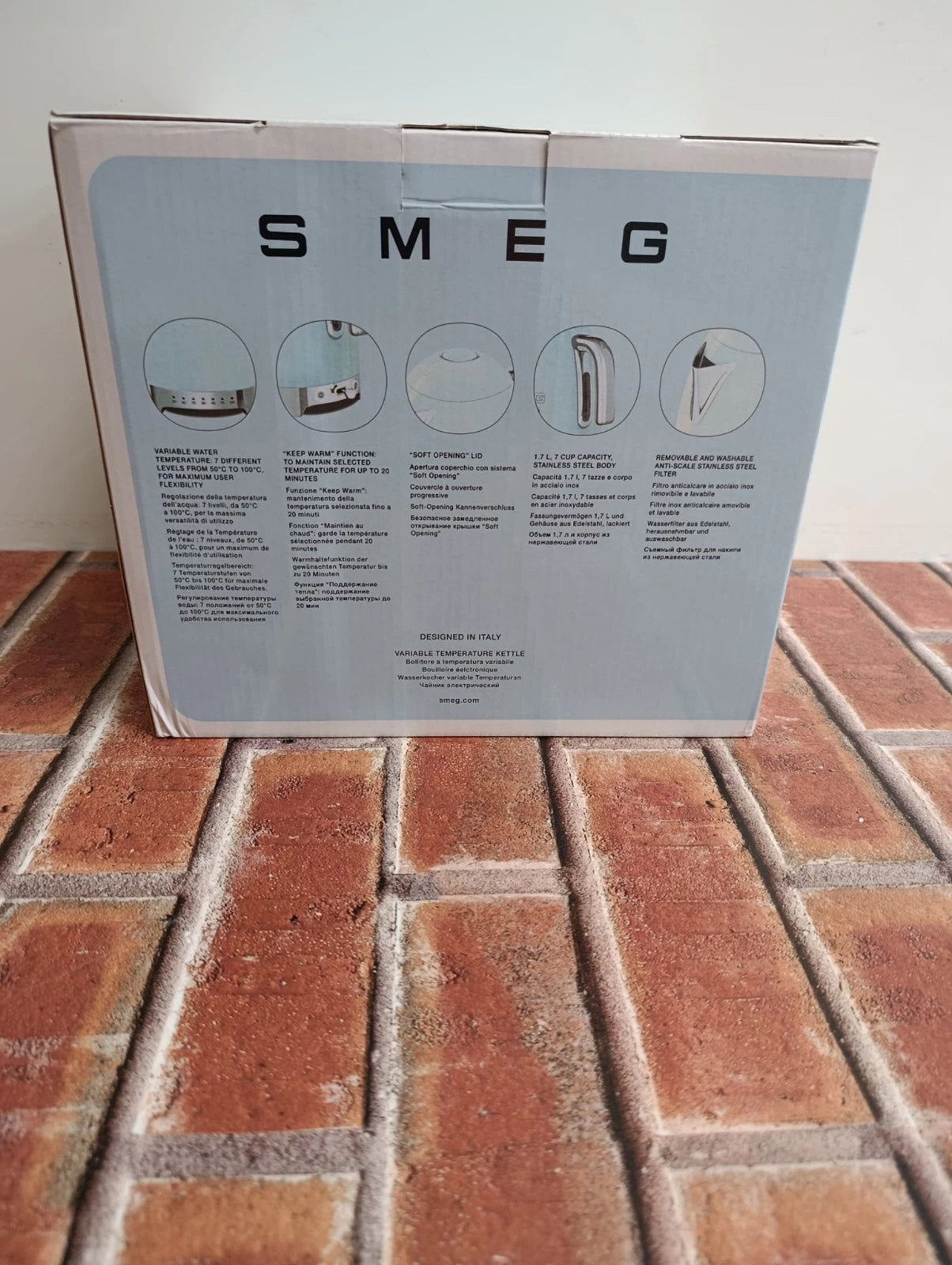 SEMG KLF03RGUK Pink Retro Style Kettle European Plug